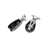 Genérico Cabezal de Carga 1500 Libras, polea única for velero, Bloque rodamiento Liso, Corredor Cuerda Marina, Accesorio for Barco(StyleB-2pcs)