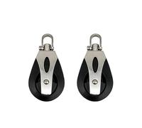 Genérico Cabezal de Carga 1500 Libras, polea única for velero, Bloque rodamiento Liso, Corredor Cuerda Marina, Accesorio for Barco(StyleA-2pcs)