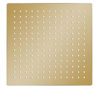 Genérico Cabezal Ducha Efecto Lluvia Acero INOX Cuadrado Dorado 30x30 cm,Bricolaje,Fontanería,Piezas y Herramientas para componentes de fontanería,Artículos de Ducha,Cabezales de ducha-147710