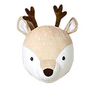 Generico Cabezas de animales decorativas de pared - Peluche corto, tamaño estándar, adorno colgante suave | ligero para decoración de dormitorio, decoración para el hogar, salón, dormitorio o sala de