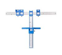 Genérico Cabinet Handle Jig Tool - Punch Locator Drill Guide | Drilling Dowelling Guide | Adjustable Woodworking Hardware | Efficient Knobs And Pulls Installation Jig Tool For Cloakrooms, Cabinets