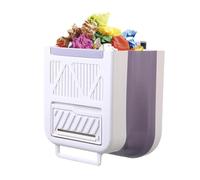 Genérico Cabinet Kitchen Trash Bin, Space Saving Garbage Holder, 9.5 Inch Waste Bin with Solid Build, High Density Material, Over the Door Hook with Modern Style Disposal Tool for Rv and Bathroom