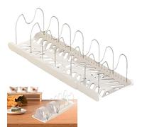 Genérico Cabinet Organizer for Pots And Pans, Expandable Pots And Pans Organizer Under Cabinet, Storage Organiźer Holder Rack with 7 Adjustable