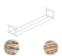 Genérico Cabinet Telescopic Shelf, Multifunctional Expandable Shoe Rack Organizer, Under Cabinet Shelf - for Shoe or Clothing Storage and Organization (White,1PC)