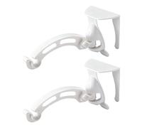 Genérico Cabinet Trash Bag Hanger - Foldable Rack Set for Efficient Waste Disposal, Space-Saving Solution with Under Sink Function, Garbage Holder for Kitchen, White, Bag, 9.8x5.1 Inches Each