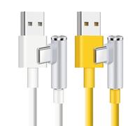 Genérico Cable acodado USB C: cable de carga rápida de 120 W, de datos en ángulo recto, de carga móvil TPE, conector de transferencia de 480 Mbps | Viajes Oficina Juegos Vehículo Portátil Tableta F