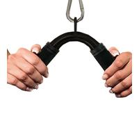 Generico Cable Attachments for Gym - Steel Rubber 29x15x2.5cm | V-Shape Tricep Training Handle with Anti-Slip Cable Machine Grip, Resistance Band Handle, Resistance Bands Set Men Women | Home