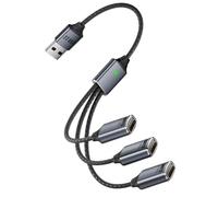 Genérico Cable Cargador Múltiple,Cargador Múltiple USB Tipo C para Múltiples Dispositivos - Accesorios Interior Automóvil para Dispositivos Electrónicos Trabajo Camping Vehículo