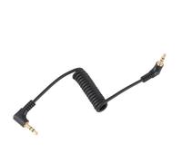 Genérico Cable Conector Jack Acodado para Coche de Extensión de Audio Auxiliar de 3,5 Mm Macho a Macho en Cobre para Transmisión y Transporte Portátil