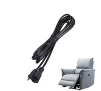 Genérico Cable de alimentación de reemplazo | Extender 2 metros para el sillón reclinado | Cable de repuesto universal para sillones eléctricos | Accesorio seguro resistente para la oficina en casa