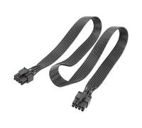 Genérico Cable de alimentación VGA PCIe - Cable de extensión para tarjeta gráfica de 8 pines, de extensión de tarjeta gráfica de línea plana 8P a 6+2P para conector de alimentación PCI Express