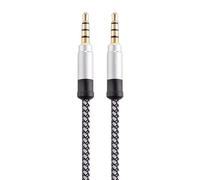 Genérico Cable de audio de 3,5 mm - Cable para auriculares | Cable auxiliar de nailon de 1,5 m, 3 m, 3,5 mm | Adaptador de extensión de cable auxiliar Jack macho a macho para altavoz, auriculares