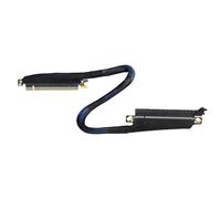 Genérico Cable de extensión Flexible de 180 grados, entrada izquierda, salida derecha, PCIe5.0 X16, cable blindado trenzado, transmisión de señales sin pérdidas