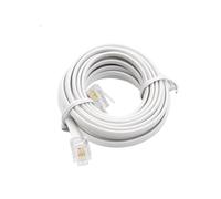 Genérico Cable de extensión telefónica RJ11 64C de 3/6/9/12/15/30 m. Cable telefónico de dos conductores. Línea telefónica terminada.(2m)