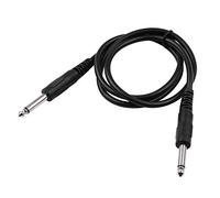 Genérico Cable de guitarra audio para eléctrica bajo teclado con enchufes rectos 1 4 pulgadas a ruido alta fidelidad anti-interferencia blindaje núcleo cobre cubierta PVC suave