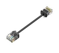 Genérico Cable de red Cat6/Cat6a Slim RJ45 UTP, Cable de conexión Cat 6 de 10Gbps for Panel PS5 for cambiar flexible, 1 paquete(Cat6A Black UTP,0.3M)