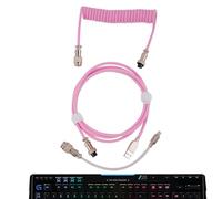 Genérico Cable de Teclado:, Cable de teclad mecánico, a USB | Cabl en Espiral Flexible, telescópico de 15 cm ~ 150 cm de Longitud para teclados mecánicos de computadoras con Teclado para Juego