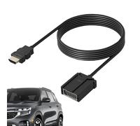 Generico Cable de vídeo para coche, componentes auxiliares estables de alta definición y alta velocidad - Transmisor de audio | para reproductor de videocámara, viaje, carretera, montaña, viajes