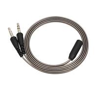 Genérico Cable Divisor de Audio 3 5mm Y convertidor 1 Hembra a 2 machos Auriculares micrófono Adaptador para Ordenador sobremesa portátil PC Llamada Voz Juego música