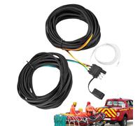 Generico Cable eléctrico para remolque, conector de cobre de 4 pines y 5 cables, para familias, amigos, barcos, faros traseros ATV y vehículos interiores y exteriores