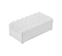 Genérico Cable Management Box - Compartment Case,Clear Charging Cord Organizer Box,for Electronics Card Nail Desktop Business Counter Dorm Home Office