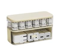 Genérico Cable Organizer, Cord Storage, 9.06in Wire Case, Clear Design, Sectioned Compartments for Desk Setup, Drawer Space, Charger Management, Home Office, Tech Accessories, Clutter Control