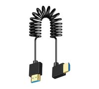 Generico Cable para monitor, cable para monitor de videocámara con resorte, cuerda de muelle extensible para soporte en espacios reducidos para ambientes exteriores y