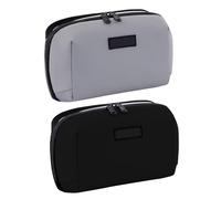 Genérico Cable Storage Bag, Electronics Organizer, Travel Tech Pouch, Zippered Shockproof Protection, Multi-Pocket Design, Business Trip Office Commute, 8.86x5.12x3.15