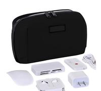 Genérico Cable Storage Bag, Tech Pouch Organizer, Zippered Padded Shockproof Compact Cord Pouch for Charger, Phone Wire, Gadgets, Passport, Business Trip, Daily Commute Essentials