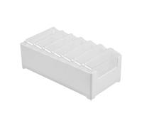 Genérico Cable Storage Box | Estación Protectora Dividida - Organizador Transparente Almacenador De Cordones - for Charger Plug Card, Desk, Counter, Dorm, Apartment, Home Office, Business