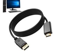 Genérico Cables Computadoras - 1,8 m Alta Definición Macho a Macho Cable para Monitor | Datos Reemplazo de Cables Largos para Video Internet Streaming Teatro Profesionales Computadora