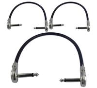 Generico Cables de Patch Para Pedales: Cables de Patch Para Guitarra, Cable De Pedal De Guitarra De Larga Duración De 6 Pulgadas, Cable Estéreo De Ángulo Recto De 3 Paquetes, Conector De Enchufe |
