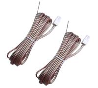 Genérico Cables para altavoces con conectores White Connector Red Gray Speaker Cable Pack (2x Pieces) compatible with Aiwa Digital Media Player