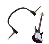 Generico Cables para pedales de guitarra | Cable de 15 cm para pedal de guitarra - Cable de efectos angular de 6,3 mm para clase, escuela, escenario - Ajuste instrumento