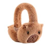 Generico Cache-Oreilles d'Hiver - Cache-Oreilles en Peluche Capybara Doux et Chaud | Bandeau Pliable pour Oreilles | Sports de Plein Air Ski Snowboard Temps Froid Automne Moto Cyclisme, marrón,