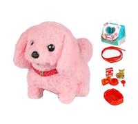 Genérico Cachorro Robot interactivo, Perro Robot de Peluche, Animal de Peluche electrónico realista ladra y revuelve la Cola, Juguete para Mascotas para, Adolescentes y Adultos, Acompañante AMU