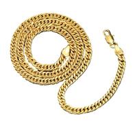 Generico Cadena chapada en oro | De tendencia ligera y antioxidante | Cadena dorada para colgante mujer y hombre, para todos los días festivales, encuentros, ocasiones especiales, cumpleaños, San