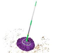 Genérico Cadena de Cuerdas - 1 Twist de autocruz para Limpieza de Pisos, Mop de Cuerda de algodón | Trazos húmedos de Microfibra para el Piso: Uso cómodo en cocinas, baños, garajes y Salas de Estar