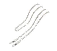 Generico Cadena para gafas de metal con eslabones ovalados, correa antideslizante para gafas y máscaras, Talla única, Ágate
