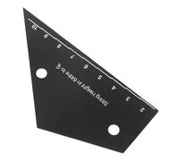 Genérico Cadena regla para medir guitarra accesorios para guitarra regla de plumillas de colgador de traste rockero kit de calibre de acción de Black