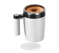 Generico Café automático - Autoagitación magnética de 380 ml 8,5x7x14,8 cm | de mezcla recargable mediante USB con pantalla de temperatura | de café con inserto de acero inos