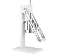 Genérico Cafetera manual de palanca, cafetera espresso manual, con manómetro, núcleo de pistón, función de precalentamiento, for portafiltro de 58 mm, no eléctrica(White)