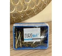 Genérico Caja de 300 clips rubios Eurostil