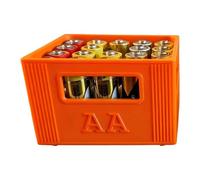 Genérico Caja de Almacenamiento de batería apilable para 20 baterías de 2A o 30 de 3A con Capacidad y construcción Robusta Caja de Almacenamiento de batería apilable