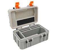 Genérico Caja de Almacenamiento portátil para dji Osmo Acción 5Pro / Acción 4/3 Impermeable Duro Estuche de Transporte Deportes Accesorios de la cámara (Blanco/Gris)