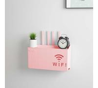 Genérico Caja de Almacenamiento Router casa Inalámbrica WiFi TV Set-Top Box Montado En La Pared de Almacenamiento En Rack para La Sala de Estar Dormitorio Clasificación de Almacenamiento