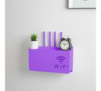 Genérico Caja de Almacenamiento Router casa Inalámbrica WiFi TV Set-Top Box Montado En La Pared de Almacenamiento En Rack para La Sala de Estar Dormitorio Clasificación de Almacenamiento