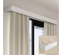 Genérico Caja de Aluminio para Cenefa de Cortina, Cubierta de Panel de cornisa de Ventana Blanca sin riel, Tablero Decorativo de Cenefa de 6 m (19,7 pies) para el hogar, decoración Moderna de deflect