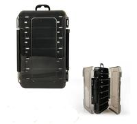 Genérico Caja de Aparejos de Pesca de Doble Cara, 1 Uds., 11cm/9,5 cm, 14/12 Compartimentos, Plantilla de señuelo de Calamar, Caja de Almacenamiento(Big-C)