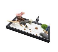 Genérico Caja de Arte de de jardín en Miniatura con Juego de Accesorios para meditaciones de atención Plena y Caja de de relajación para aliviar estrés Diario